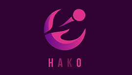 Abstract logo creator designed Hako abstract logo