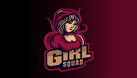Girl Squad Mascot logo designer