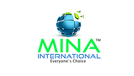 Mina international 2d logo design by the evolving digital